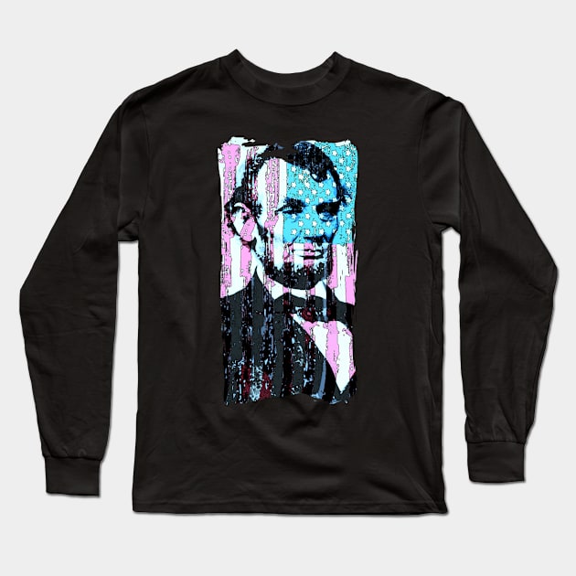 Abe Lincoln Long Sleeve T-Shirt by oryan80